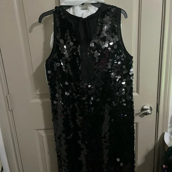 blue dress for baby girl Black Sparkly Bodycon Dress With Disc Sequin